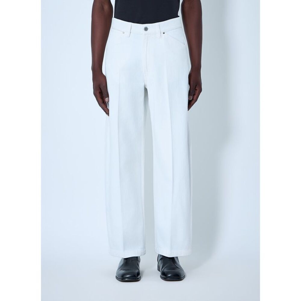 Lemaire Men Wide-Leg Denim Trousers